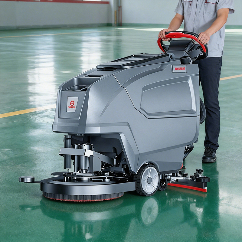 工廠車間環(huán)氧地坪清潔選對設(shè)備！揚(yáng)子洗地機(jī)：重污克星 + 地坪守護(hù)者