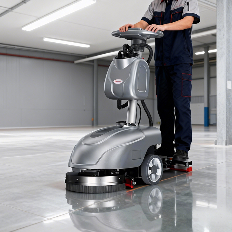 油污克星實(shí)測：揚(yáng)子YZ-X1手推式洗地機(jī)車間清潔能力深度解析